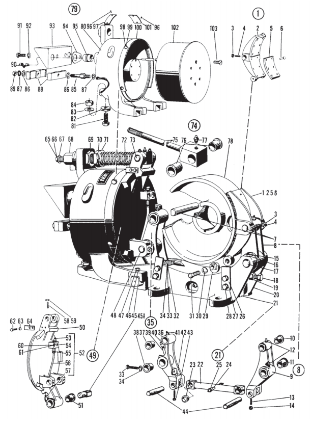 Square D Class 5010 13" Type WB Brake, Folio 5