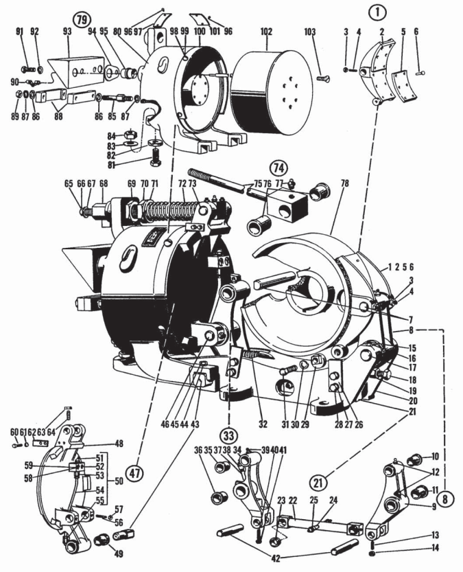 Square D Class 5010 16" Type WB Brake, Folio 5