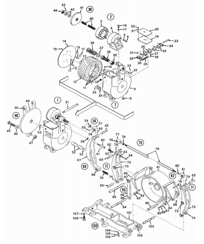 Square D Class 5060 16" Type AT Adjustable Torque Brake