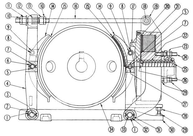 Cutler Hammer No. 503 10" Type "M" Brake